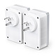 TP-LINK TL-PA4010P KIT AV600 POWERLINE PASSTHROUGH STARTER KIT 2X ADAPTERS WHITE/GREY