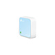 TP-LINK TL-WR802N 300MBPS PORTABLE WIRELESS N ROUTER MICRO USB WHITE/BLUE