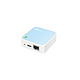 TP-LINK TL-WR802N 300MBPS PORTABLE WIRELESS N ROUTER MICRO USB WHITE/BLUE