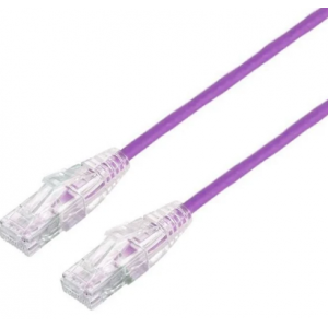 ULTRA THIN 3.8MM CAT6A UTP PATCH CABLE 5M PURPLE