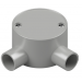 JUNCTION BOX SHALLOW PVC 20MM 2W ANG GRY