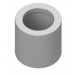 REDUCER PLAIN PVC 25/20MM GREY
