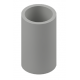 COUPLING PLAIN/SCREW PVC 25MM GREY