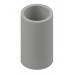 COUPLING PLAIN/SCREW PVC 25MM GREY