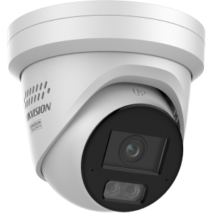 HIKVISION DS-2CD2367G3-LIS2UY-SLRB 6 MP IP CAMERA TURRET COLORVU RED/BLUE STROBE TWO-WAY AUDIO WHITE