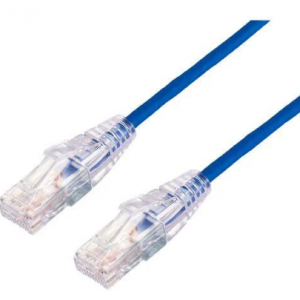 ULTRA THIN 3.8MM CAT6A UTP PATCH CABLE 2M BLUE