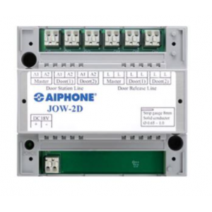 AIPHONE JO SERIES 2/4-WIRE INTERCOM 2 DOOR ADAPTOR/MIXER GREY RESIDENTIAL PLASTIC 18VDC
