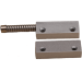 TANE HARDWIRED ROLLER DOOR REED SWITCH SILVER DETECTION GAP 32MM 1x N/C OUTPUT (DRY) METAL SURFACE MOUNT
