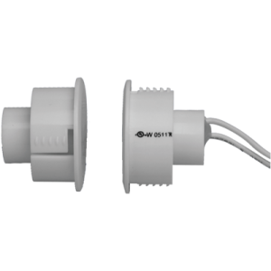 TANE SD-80-WH RECESSED STEEL DOOR REED SWITCH N/C GAP 28MM 25MM HOLE WHITE