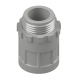 SCREW ADAPTOR & LOCK RING PVC 20MM GREY