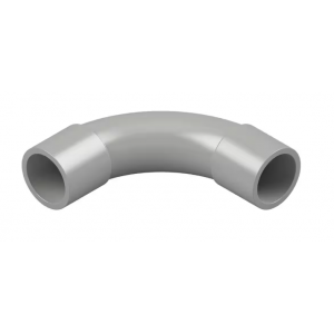 STANDARD BEND 90° PVC 20MM GREY