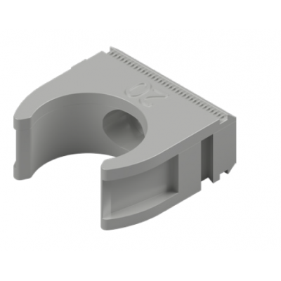 CONDUIT CLIP PVC 25MM GREY