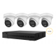 HILOOK CAMERA KIT WITH 4x 6MP TURRET IP AI CAMERA WITH 2.8MM LENS & 4CH NVR WITH 4TB HDD