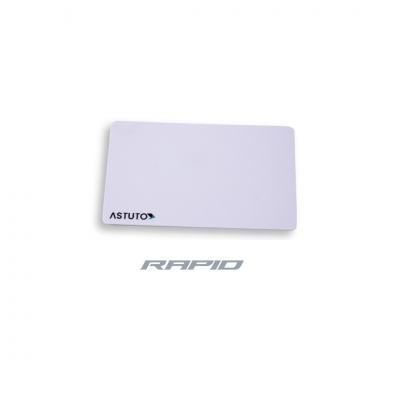 ASTUTO RAPID ISO CARD ENCRYPTED WHITE COMPATIBLE WITH ALL ASTUTO RAPID READERS 13.56MHz 85.7Hx54Wx0.8D (MM)