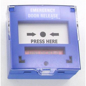 SMART CP-33BL RESETTABLE EMERGENCY DOOR RELEASE BREAK GLASS 1X DPDT SURFACE MOUNT 12/24VDC 87Hx91Wx53D (MM) BL